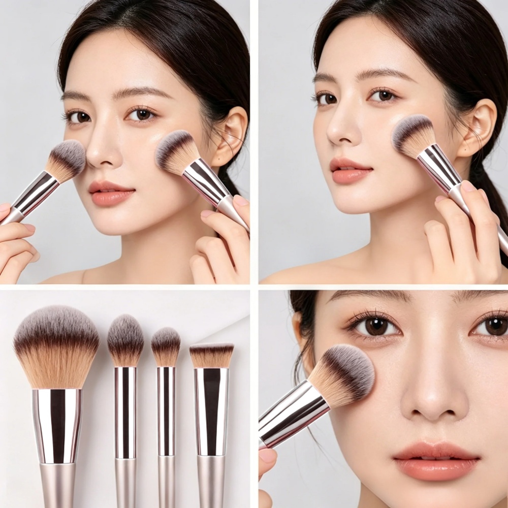 Beauty Makeup Eyeshadow - Premium 10Pcs Makeup Brushes Set Soft