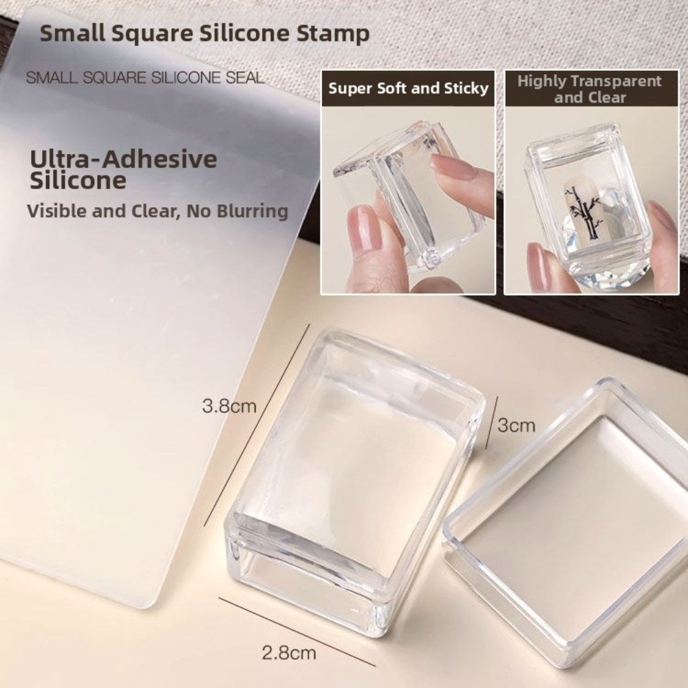 Nail Art Stamping Kit - New Transparent Nail Art Stamping Plates