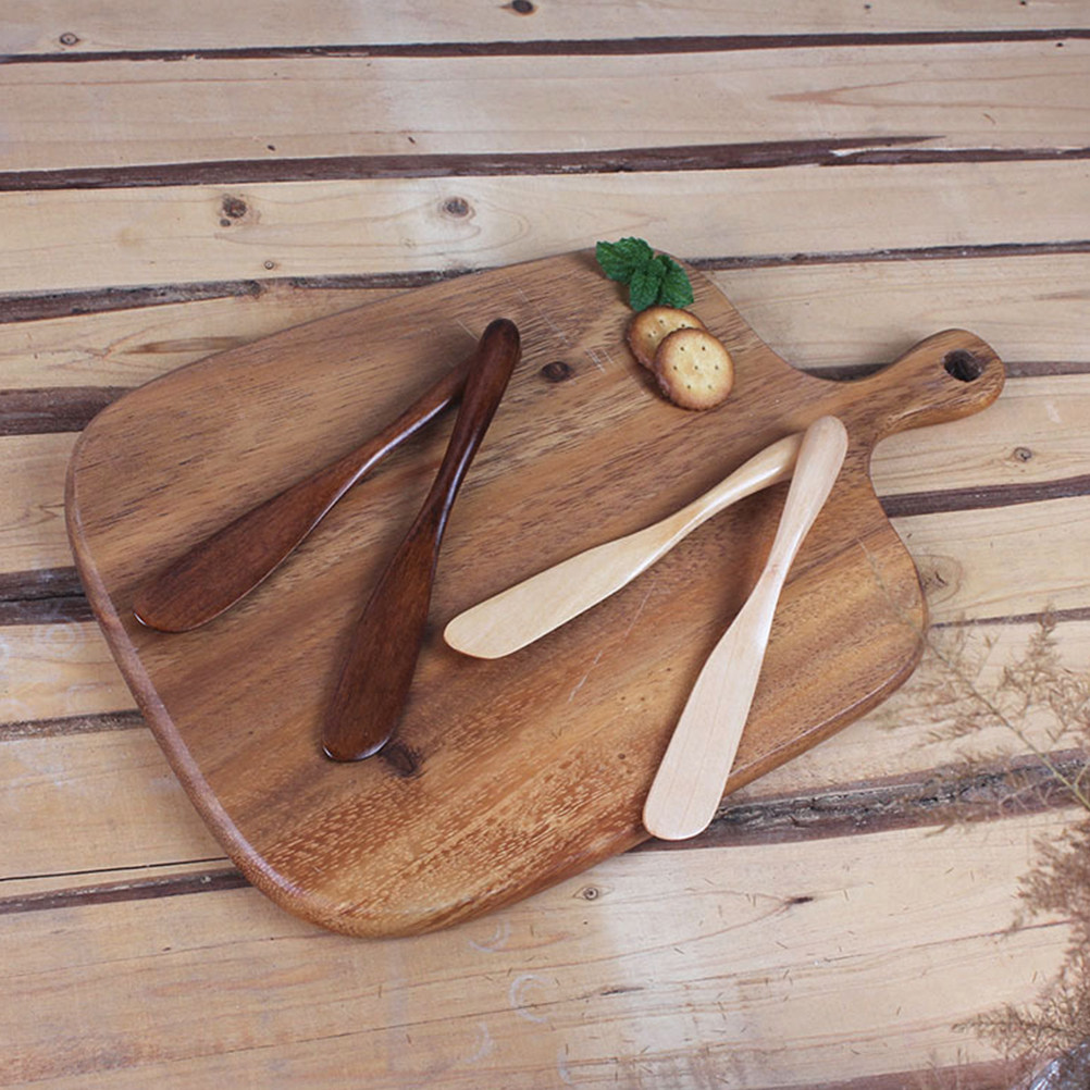 Beauty Makeup Kit - 4Pcs Wooden Makeup Supply Scrapers Premium