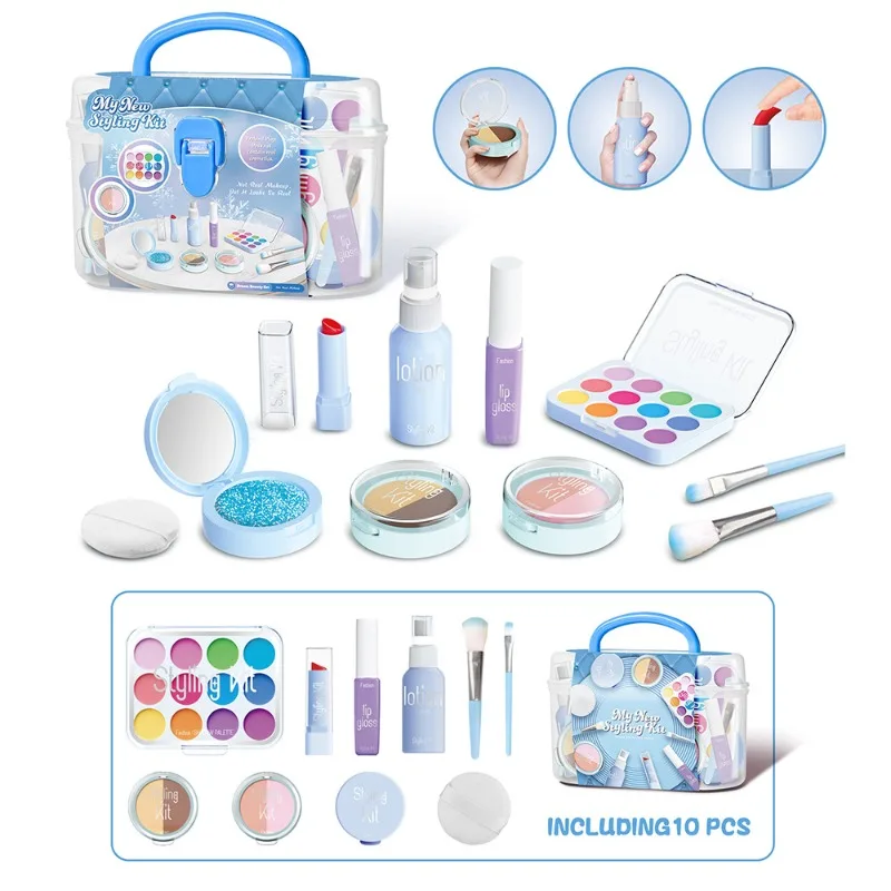 Beauty Makeup Set For Kids - Children's Play House Simulation Makeup Toys,