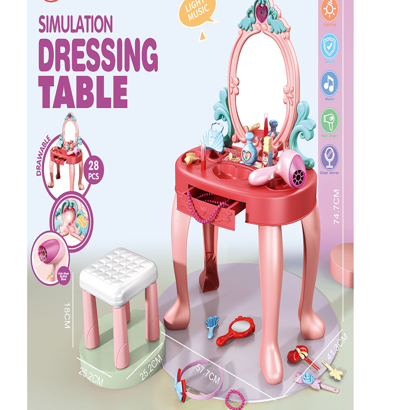 New Pretend Play Makeup Table  - Beauty Makeup Set For Kids review and price
