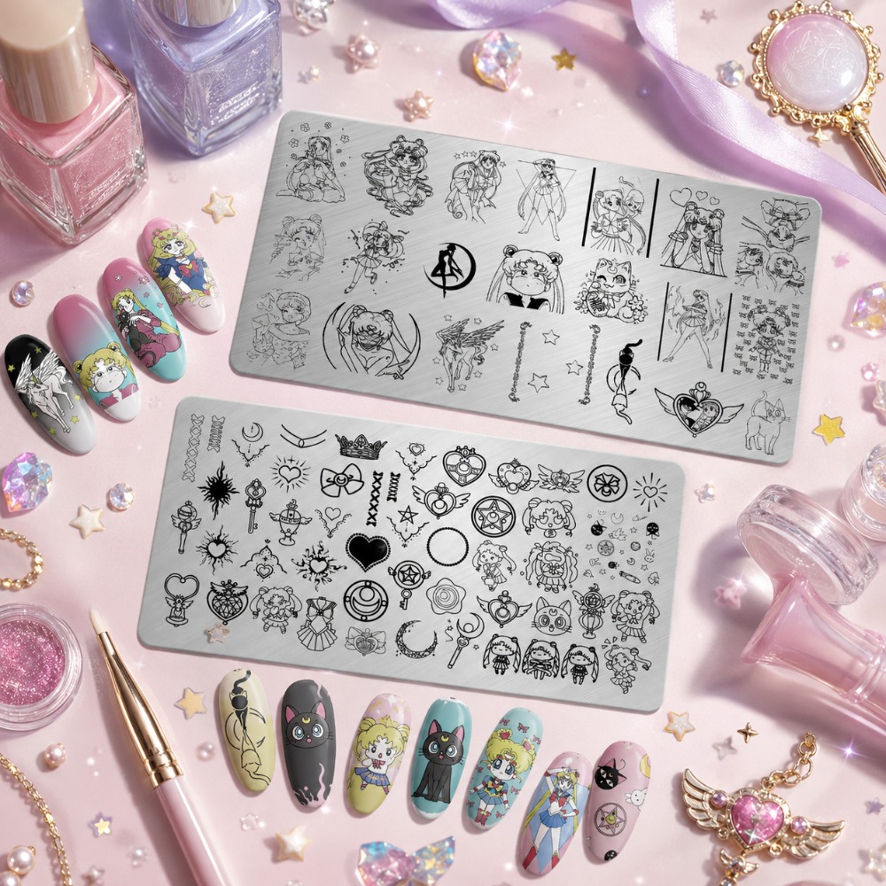 Sailor Moon Anime Nail Stampin - Nail Art Stamping Kit review and price