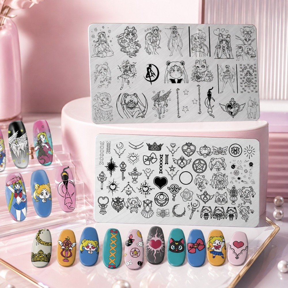 Sailor Moon Anime Nail Stampin - Nail Art Stamping Kit review and price