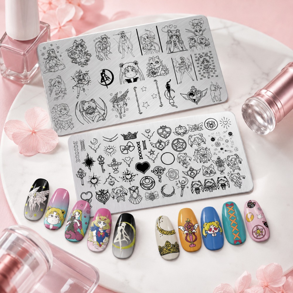Sailor Moon Anime Nail Stampin - Nail Art Stamping Kit review and price