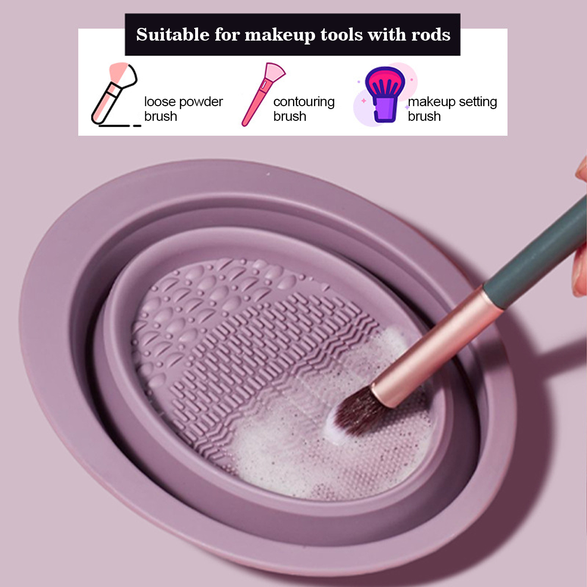 Silicone Makeup Brush Cleaning - Beauty Home Makeup review and price