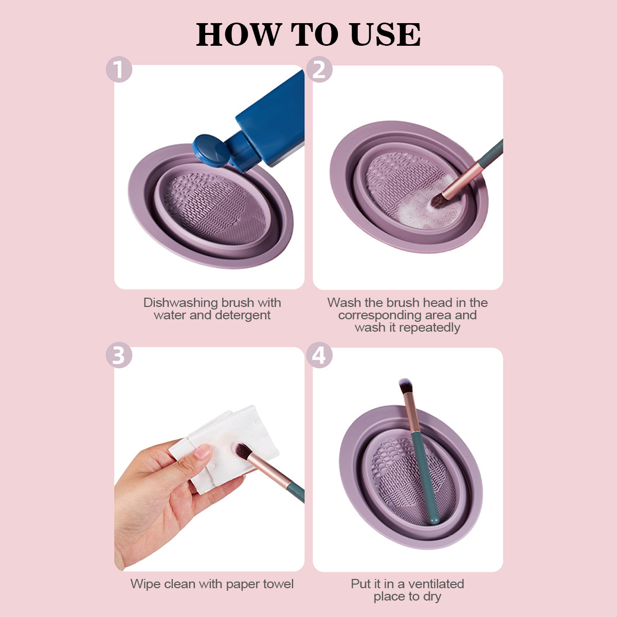 Silicone Makeup Brush Cleaning - Beauty Home Makeup review and price