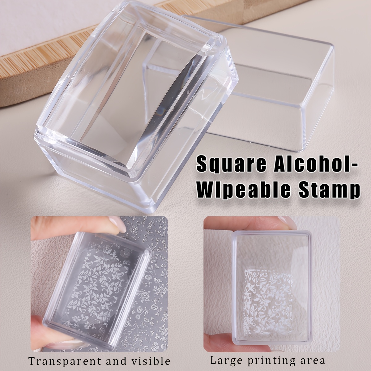 Square Clear Silicone Nail Sta - Nail Art Stamping Kit review and price