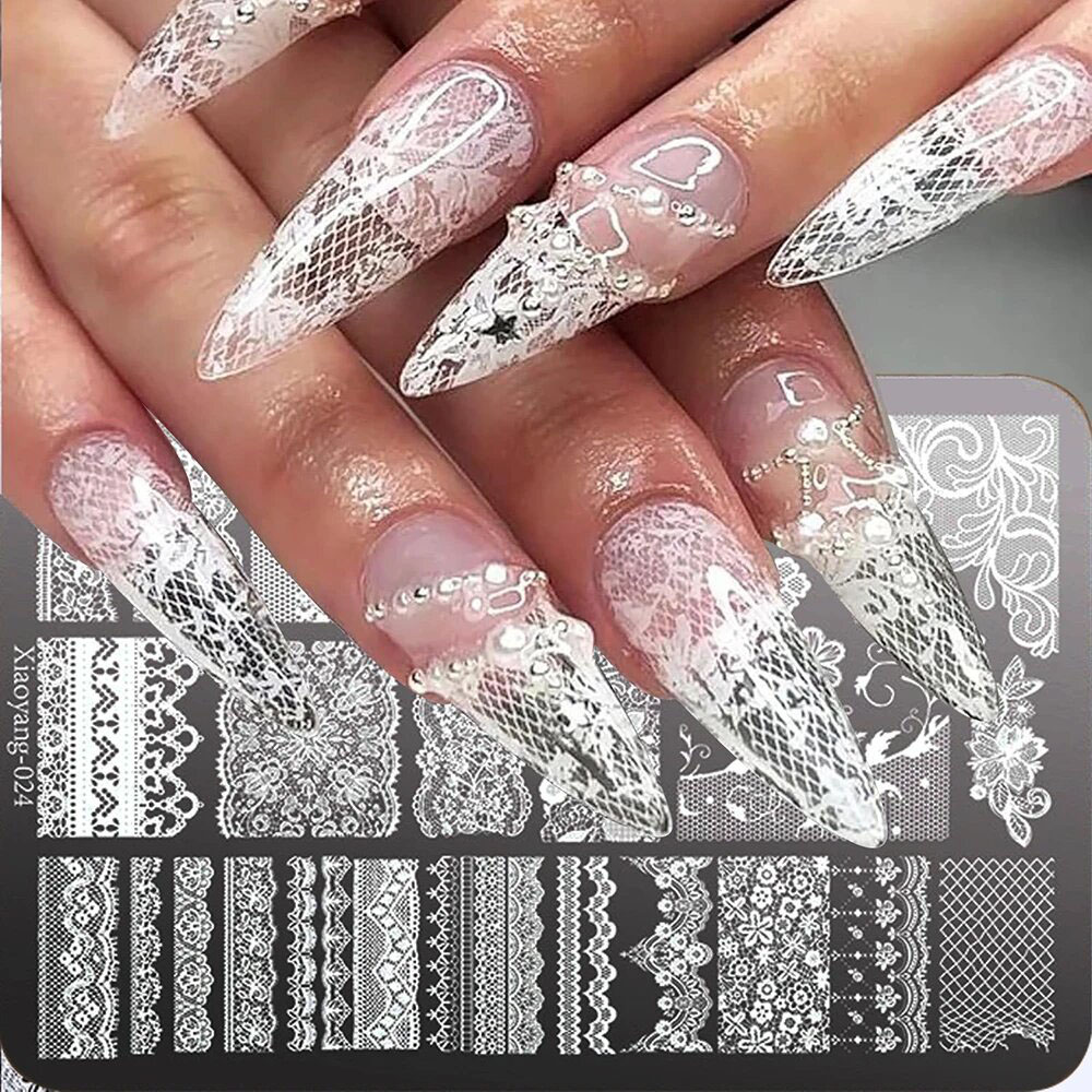 14.5*9.5 Lace Metal Nail Art S - Nail Art Stamping Kit review and price
