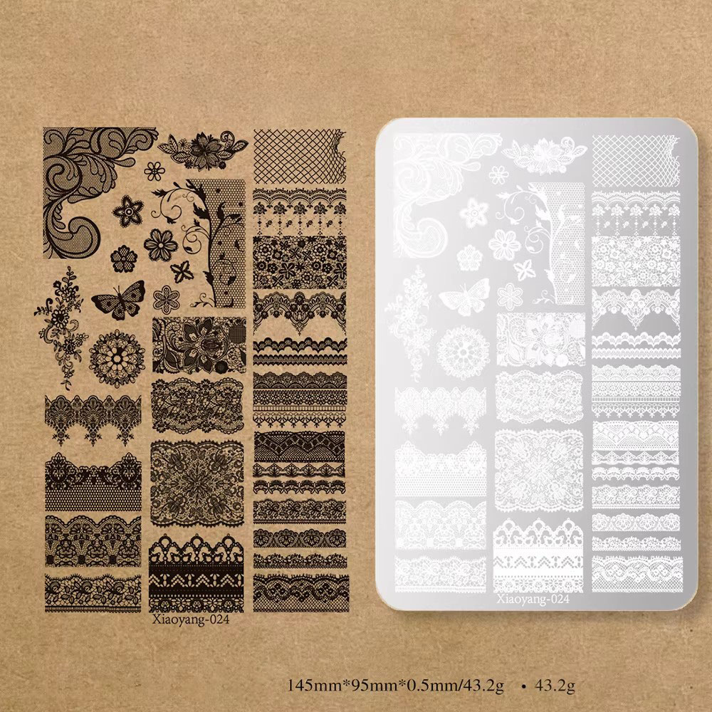 14.5*9.5 Lace Metal Nail Art S - Nail Art Stamping Kit review and price