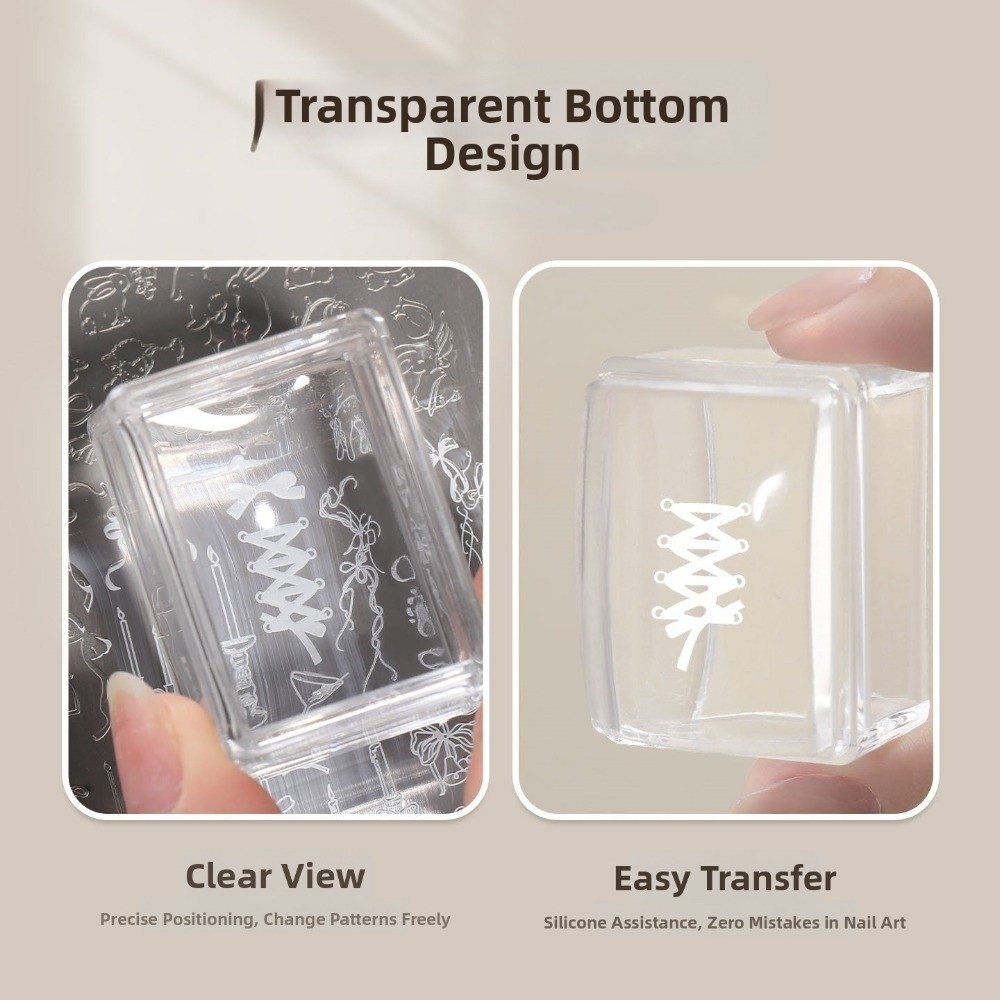 New Transparent Nail Art Stamp - Nail Art Stamping Kit review and price