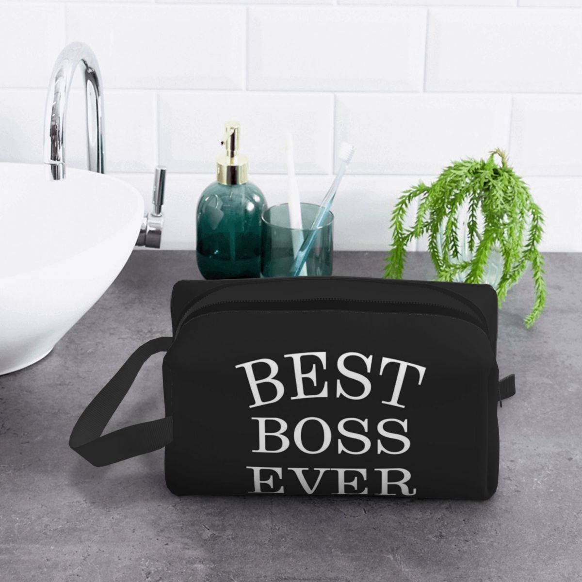 Lady Best Boss Ever Makeup Bag - Beauty Forever Makeup review and price