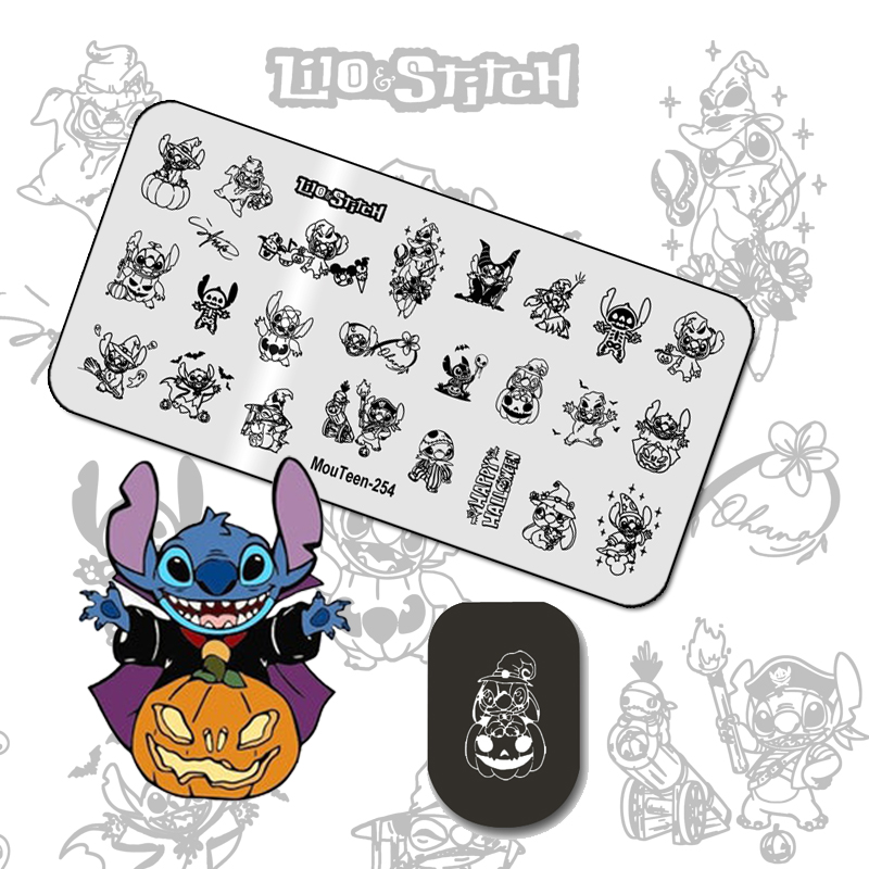MouTeen-254 Big Size Halloween - Nail Art Stamping Kit review and price