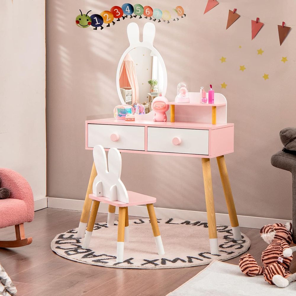 EY Kids Vanity, Rabbit Themed  - Beauty Makeup Set For Kids review and price