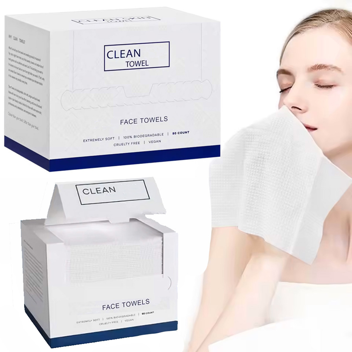 50Pcs/Box Disposable Face Towe - Beauty Makeup Kit review and price