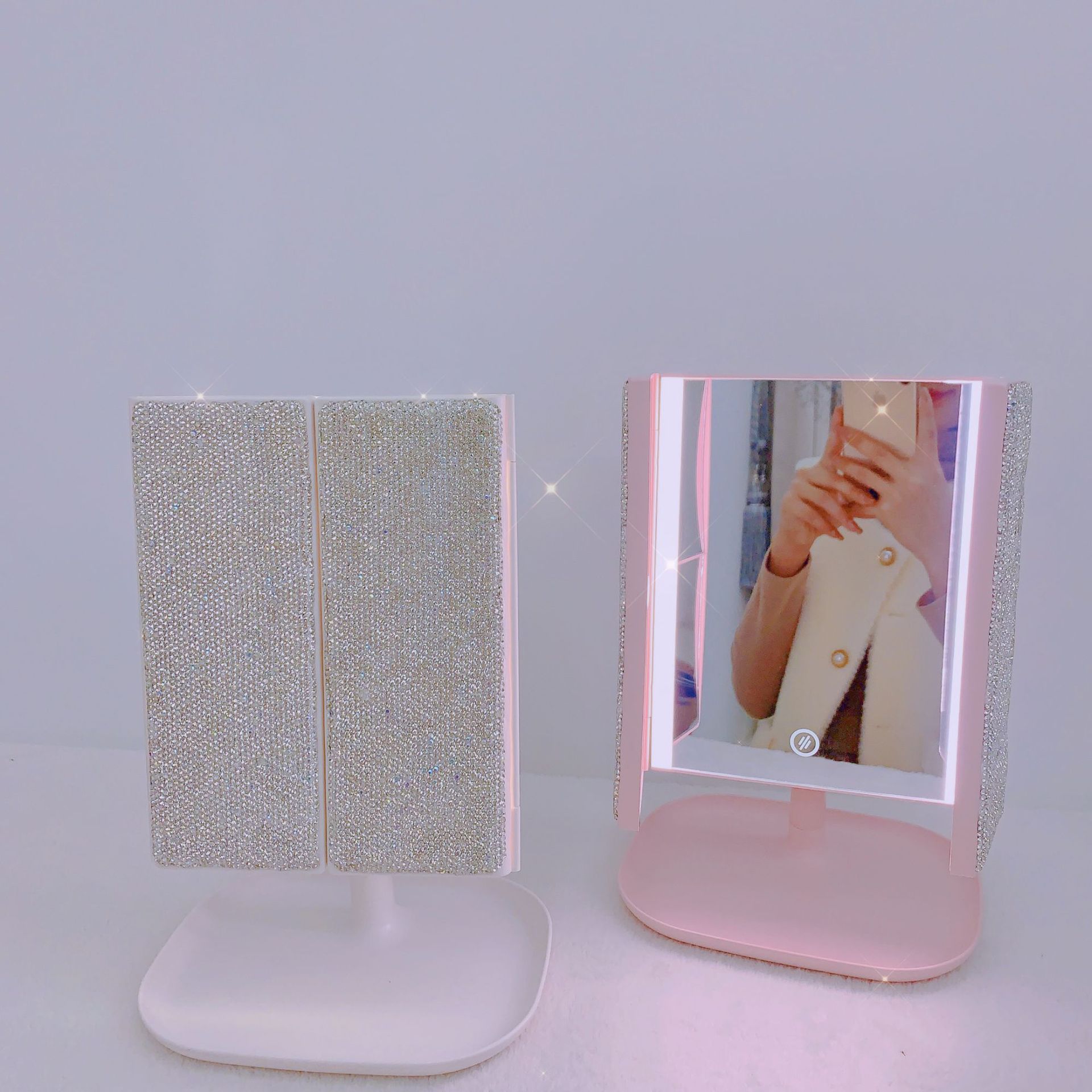 Trifold LED Makeup Mirror Beau - Beauty Forever Makeup review and price