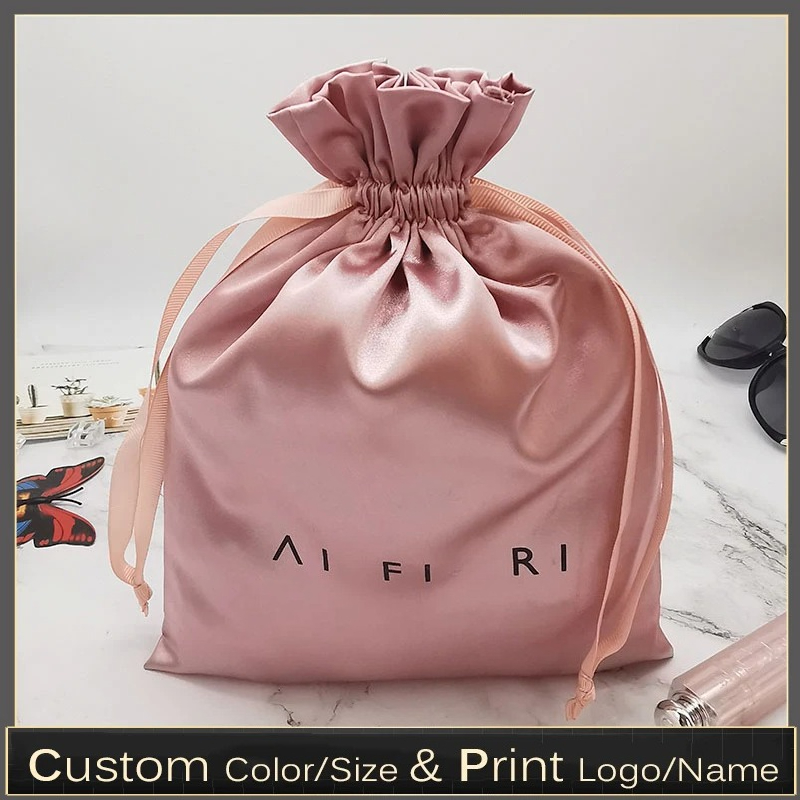 Custom Logo Satin Drawstring B - Beauty Makeup News review and price